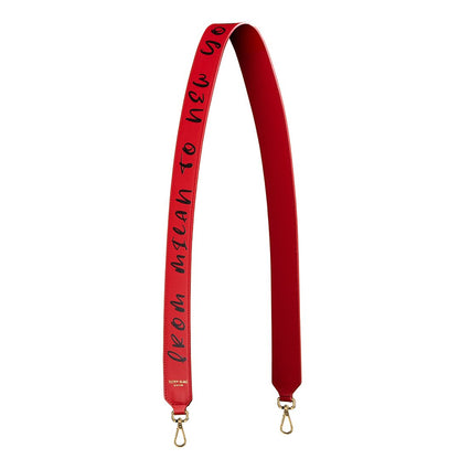 Mitony Leather Strap  - Red&Black
