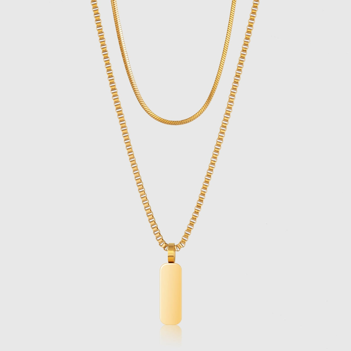 Minimal Pendant Necklace Duo