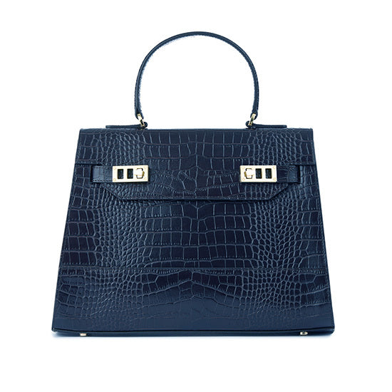 Kim Croco 14" - Blue Jeans