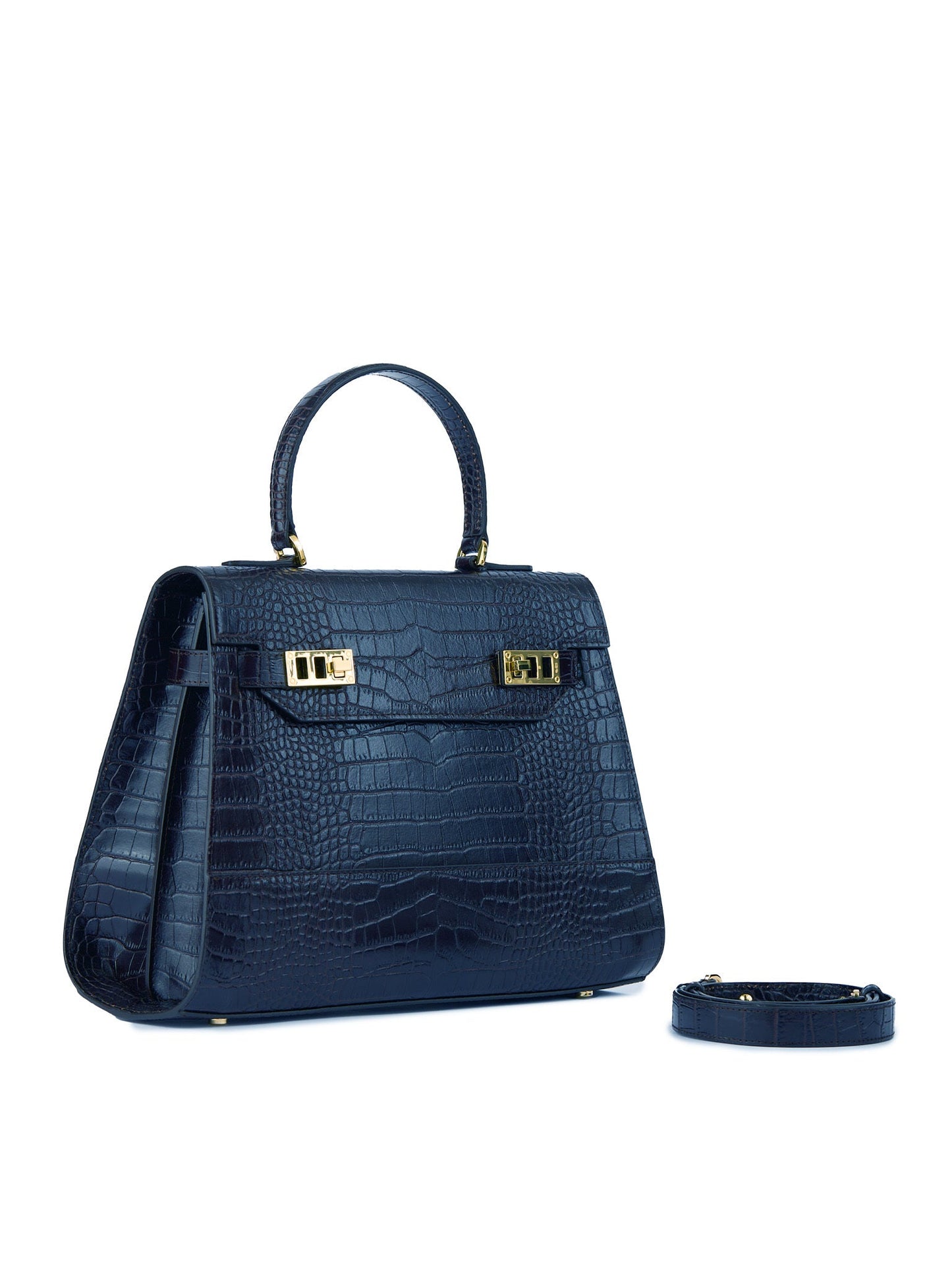 Kim Croco 14" - Blue Jeans