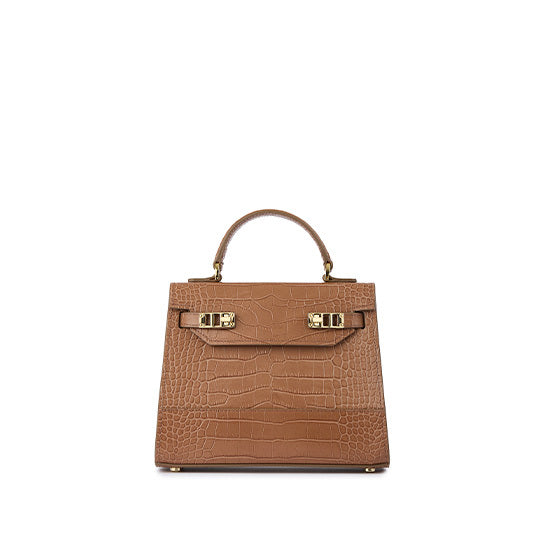 Kim Croco 9" - Dark Blush